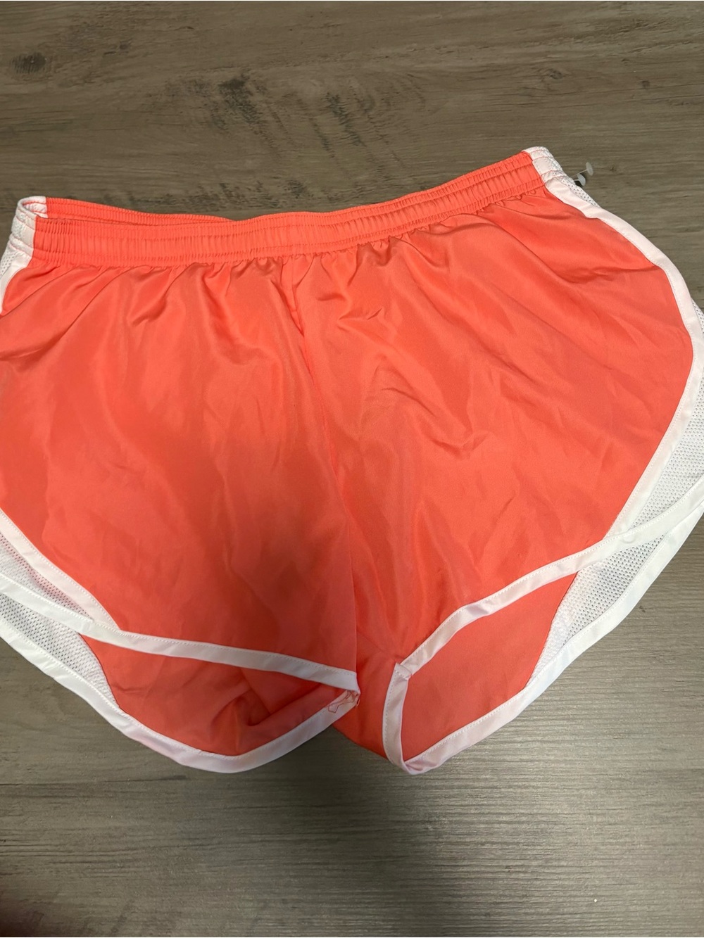 Soffe Coral-Orange Running Shorts with White Trim size M - Picture 3 of 6